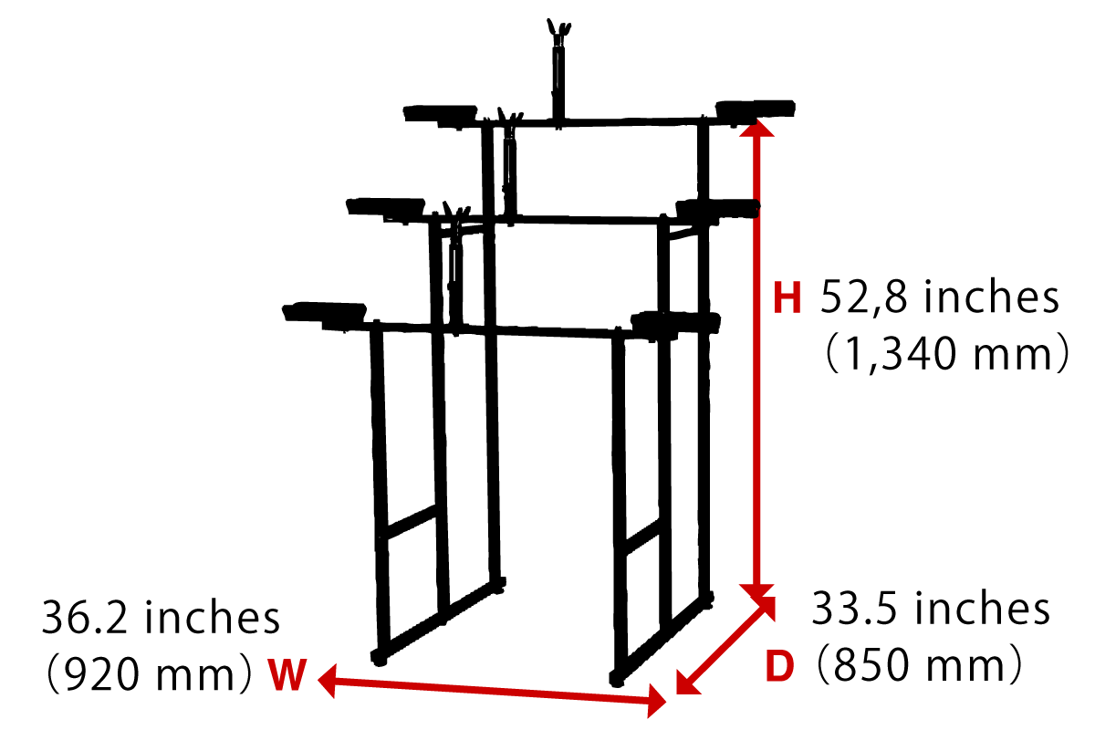971-3 Setup dimensions