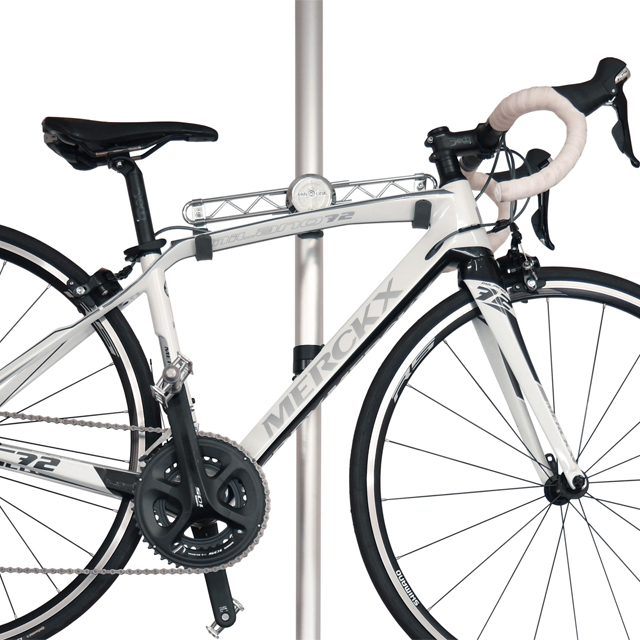 Minoura teleskopisch für 2 Fahrräder Display Bike Tower 20d M Silber 