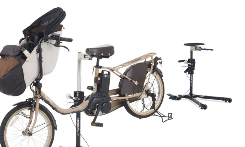 ERS-1 COMBO 重たい電動アシスト自転車に対応する足踏み式昇降リペアスタンド